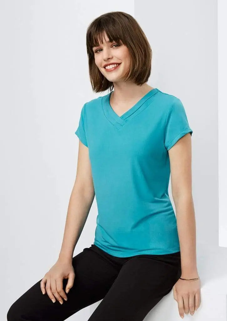 Biz Collection Women’s Lana Short Sleeve Top K819ls Metro Workwear.